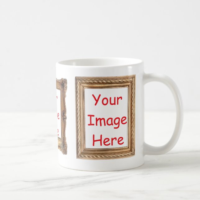 Picture framed images - Add 3 photos to customise Coffee Mug (Right)