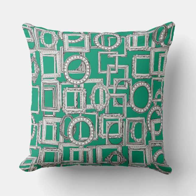 picture frames aplenty green cushion (Front)