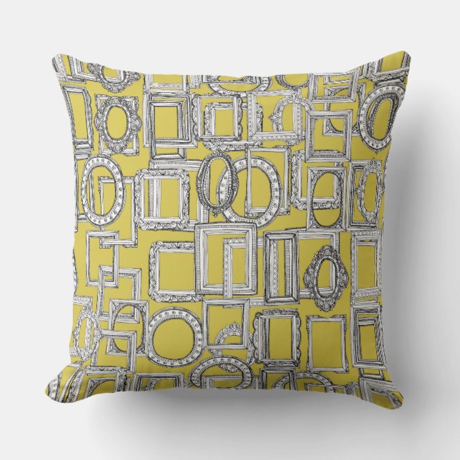 picture frames aplenty yellow cushion (Front)