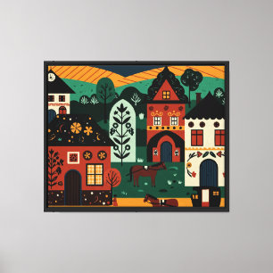 Picture from a fairy tale canvas print