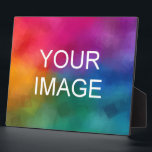 Picture Image Photo Logo Template Horizontal Large Plaque<br><div class="desc">Custom Upload Your Photo Picture Image Or Logo Modern Elegant Template Home Décor / Frames & Displays / Plaques & Signs / Horizontal Large Tabletop Plaque with Easel.</div>