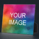 Picture Image Photo Logo Template Horizontal Large Plaque<br><div class="desc">Custom Upload Your Photo Picture Image Or Logo Modern Elegant Template Home Décor / Frames & Displays / Plaques & Signs / Horizontal Large Tabletop Plaque with Easel.</div>