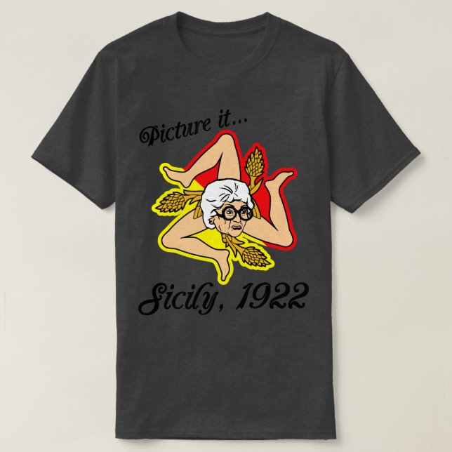 Picture It Sophia Sicily Flag T-Shirt (Design Front)