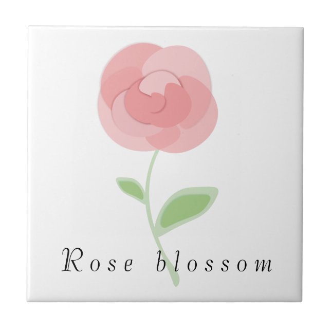 Picture of a rose flower round cushion coffee mug  ceramic tile (Front)