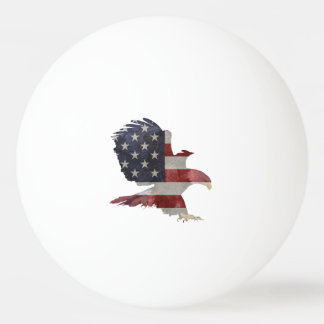 Picture of American flag with eagle usa eagle f Ping Pong Ball