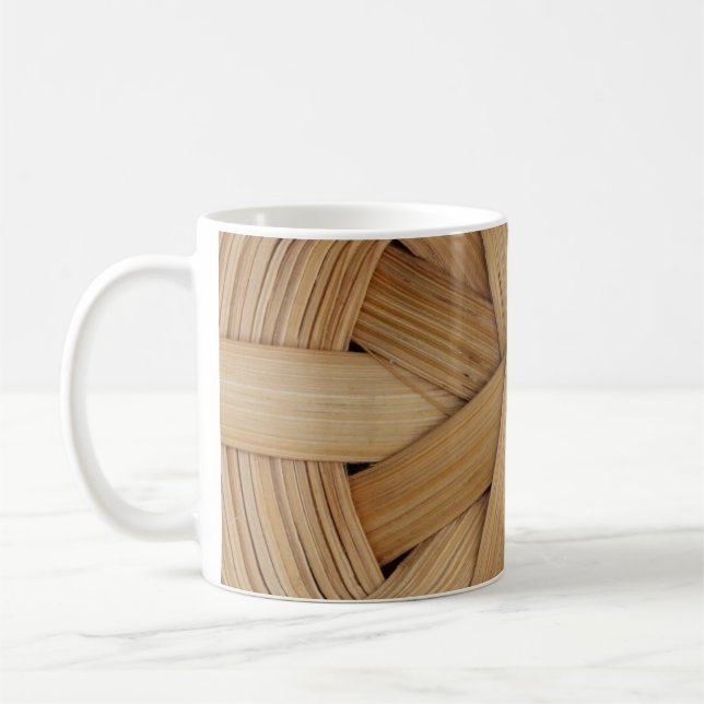 Picture of Basket Pattern. Coffee Mug (Left)