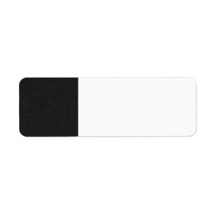 Picture of Black Leather. Return Address Label