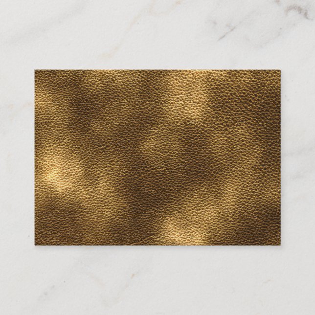 Picture of Brown Leather. Business Card (Front)
