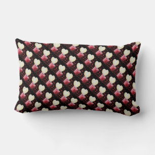 picture of candle with flame shaped like a heart lumbar cushion