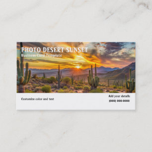 Picture of Desert Sunset Business Card