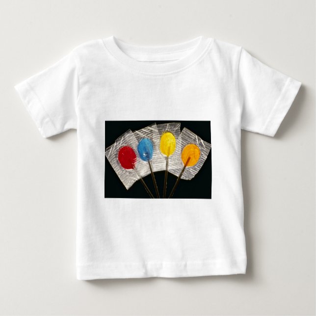 Picture of Four colourful lollipops Baby T-Shirt (Front)