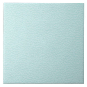 Picture of Light Turquoise Leather. Ceramic Tile