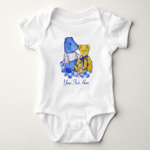 picture of teddies looking cute baby bodysuit