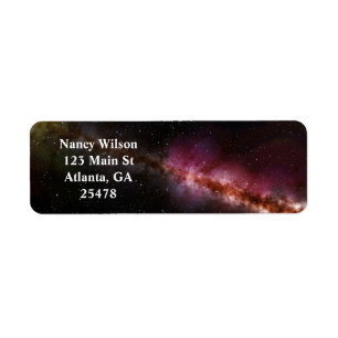 Picture of the universe return address label