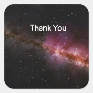 Picture of the universe square sticker