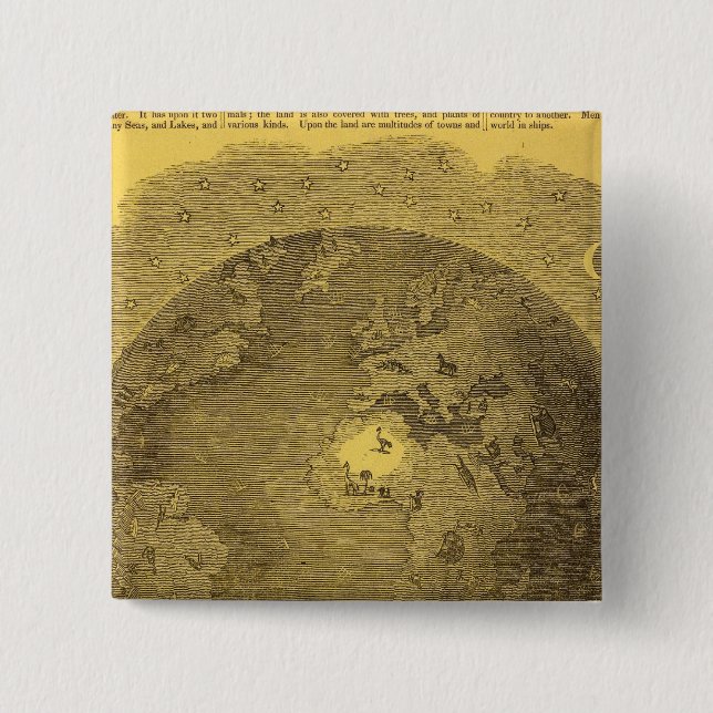 Picture of the World 15 Cm Square Badge (Front)