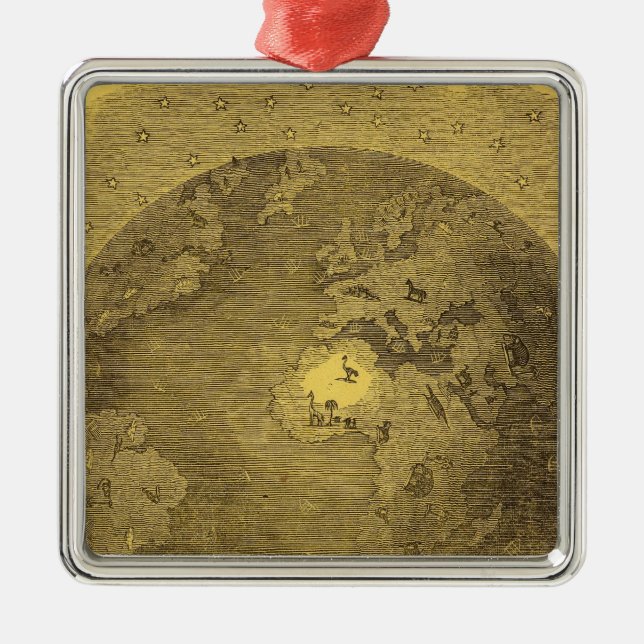 Picture of the World Metal Tree Decoration (Front)