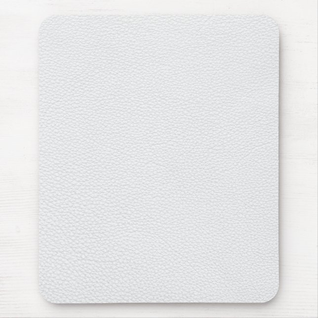 Picture of White Leather. Mouse Pad (Front)