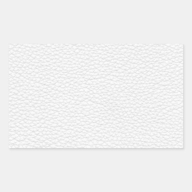 Picture of White Leather. Rectangular Sticker (Front)