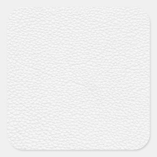 Picture of White Leather. Square Sticker