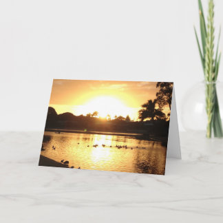Picture Perfect Greeting Card Golden Ocean