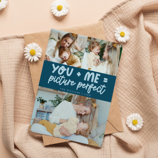 Picture Perfect Teal Photo Valentines Day Holiday Card (Creator Uploaded)