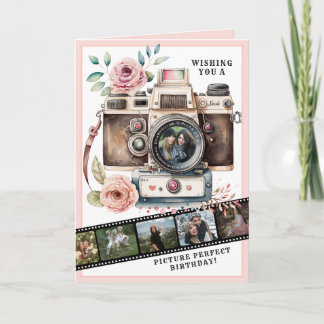 Picture Perfect | Vintage Camera Birthday Photo Card