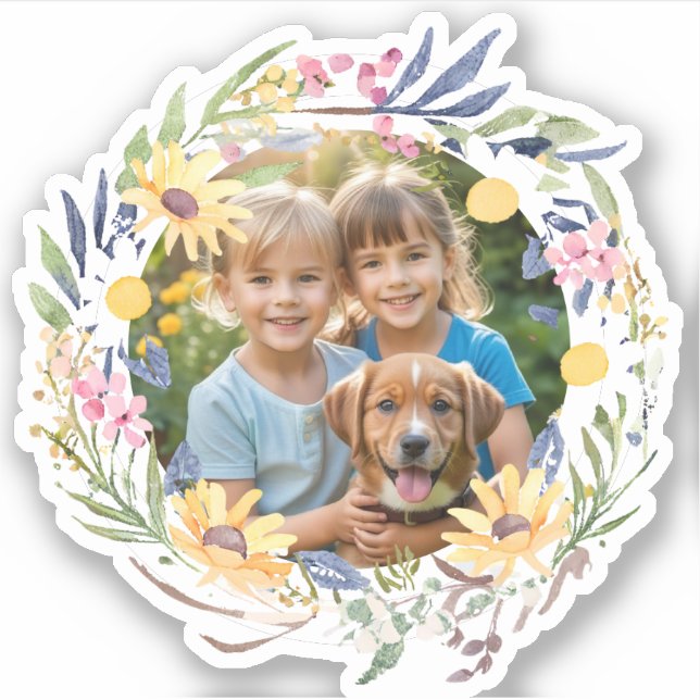 Picture Photo Floral Surround Create Your Own (Front)