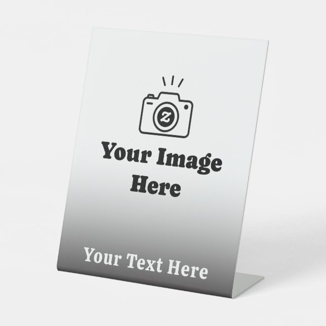 Picture Plus Wording Pedestal Sign (Front)