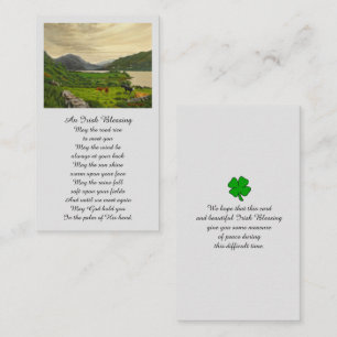 Picture Sympathy Memorial Prayer Card