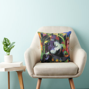 Picture with Cattle by Franz Marc, Vintage Art Cushion