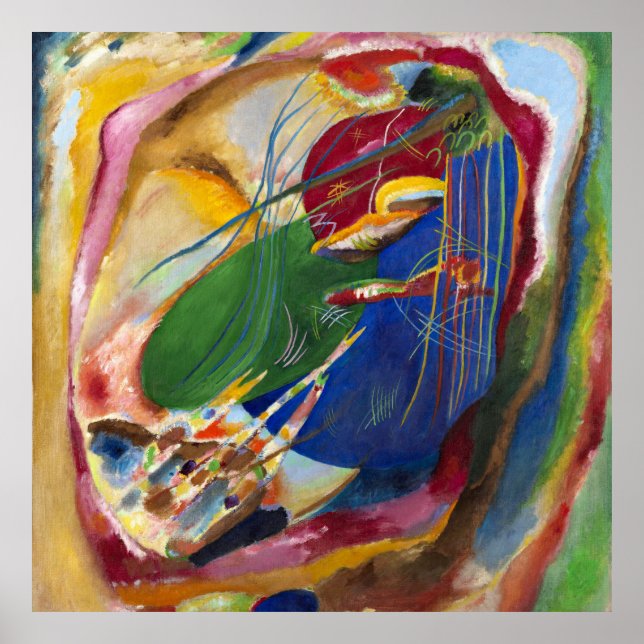 Picture with Three Spots, No.196 by Kandinsky Poster (Front)