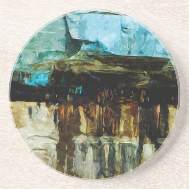 Pictured Rocks National Lakeshore Abstract Coaster (Front)