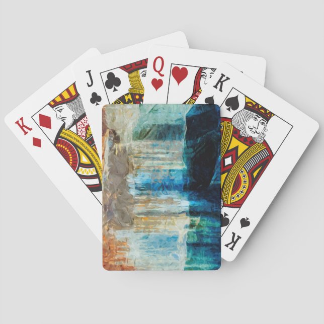 Pictured Rocks National Lakeshore Abstract Playing Cards (Back)