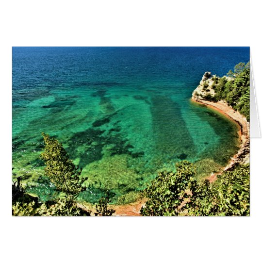 Pictured Rocks National Lakeshore In Michigan Card