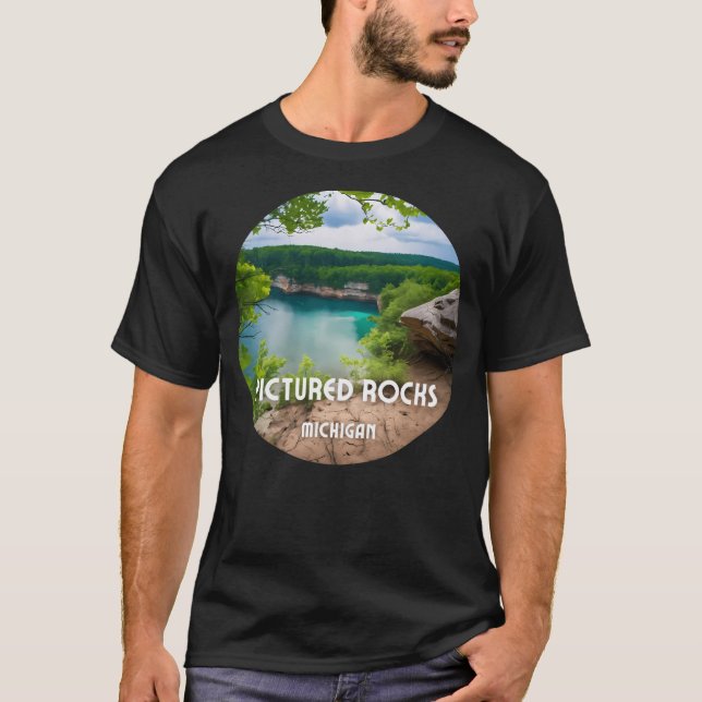 Pictured Rocks   T-Shirt (Front)
