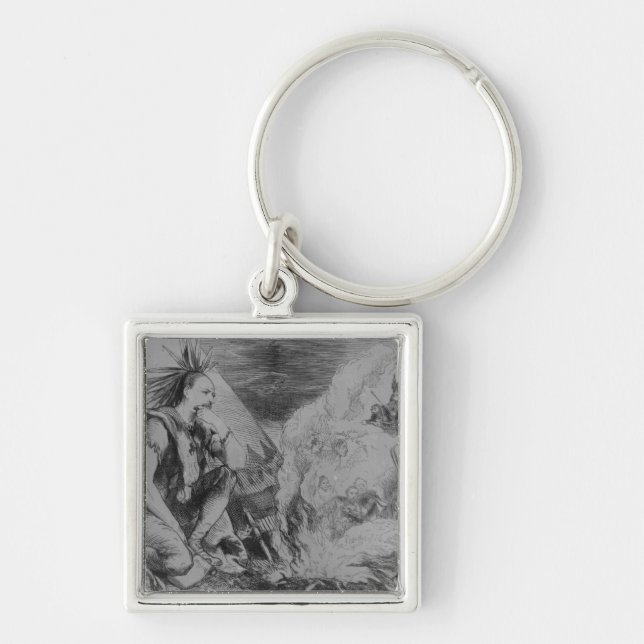 Pictures in the Fire! Key Ring (Front)