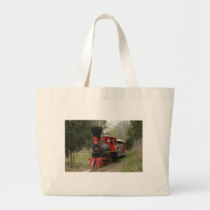 Pictures of locomotive trains large tote bag