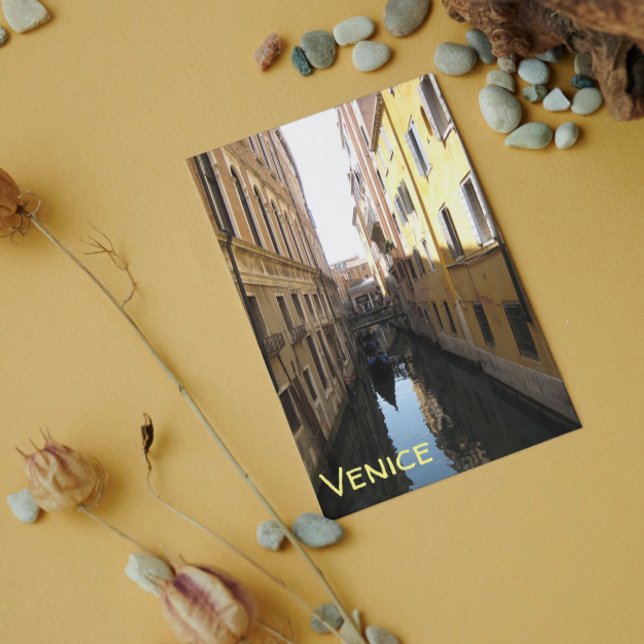 Picturesque Alley in Venice, Italy with Gondola Postcard (Creator Uploaded)