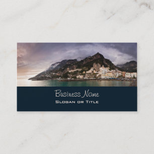 Picturesque Amalfi Coast, Italy Seaside Town Business Card