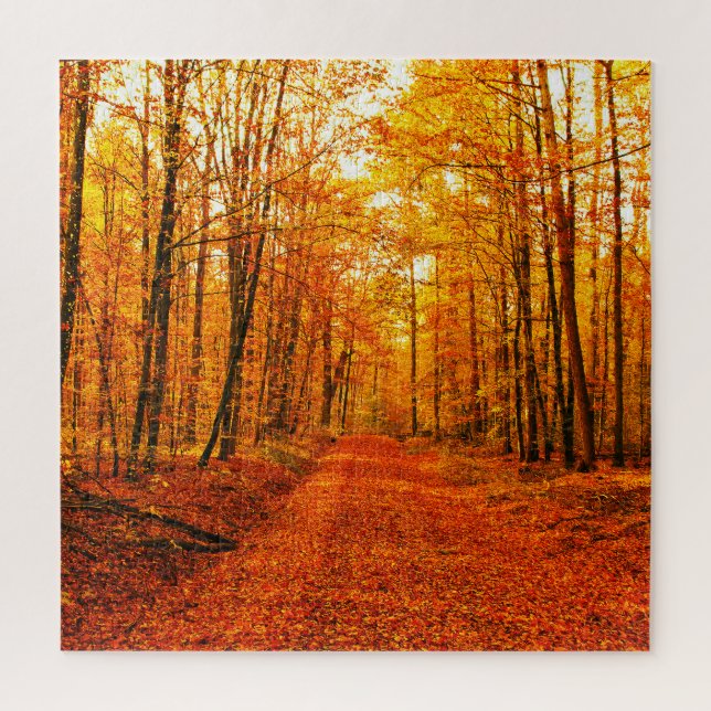Picturesque Autumn Way Landscape Jigsaw Puzzle (Vertical)