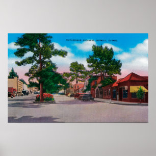 Picturesque Business District, Carmel Poster
