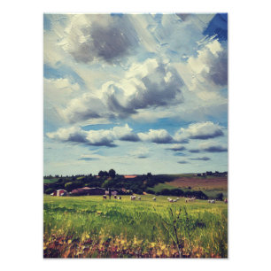 Picturesque Countryside Landscape Photo Print