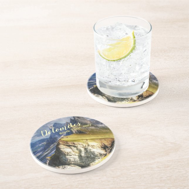 Picturesque Dolomites South Tyrol Italy Coaster (Side)