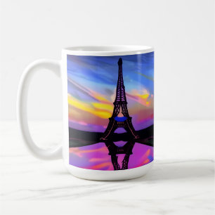 Picturesque Eiffel Tower In A Glowing Sunset Coffee Mug