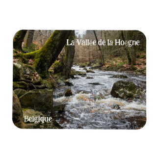 Picturesque Hoegne Valley River Rapids Magnet
