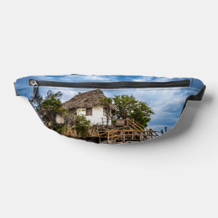 Picturesque house on a tropical coral outcrop bum bags