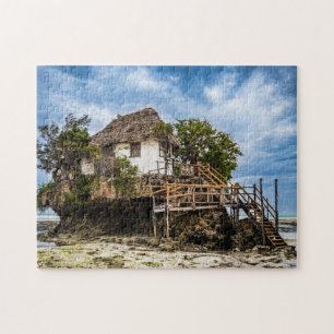 Picturesque house on a tropical coral outcrop jigsaw puzzle