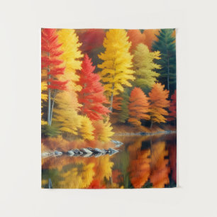 Picturesque Landscape Forest Lake Nature Tranquil Tapestry