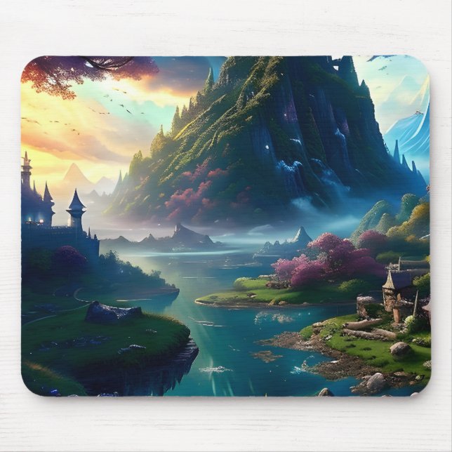 Picturesque Landscape Four Mouse Pad (Front)